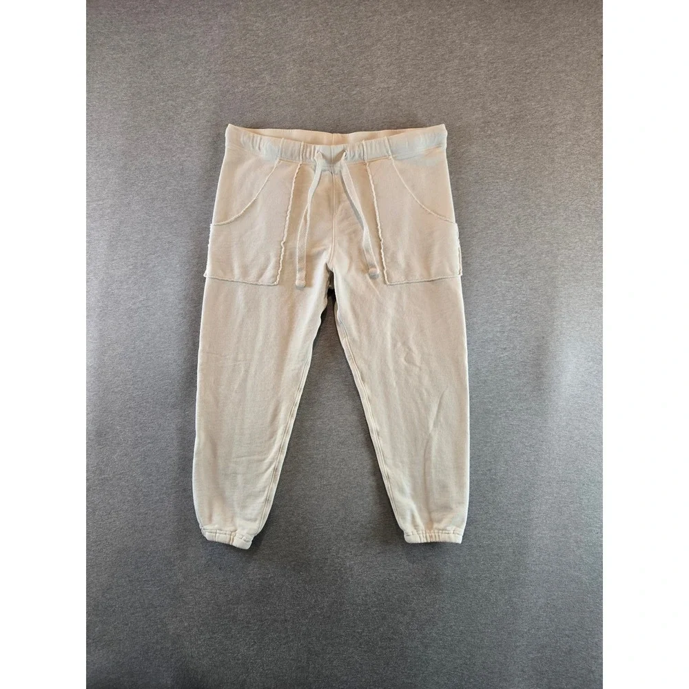 Frank & Eileen Eamon Jogger Sweatpants Womens XL Cream French Terry LAB636TF